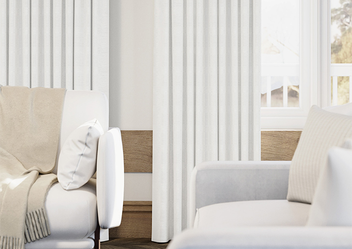 Faux Silk, White - Made to Measure Curtains - Image 5